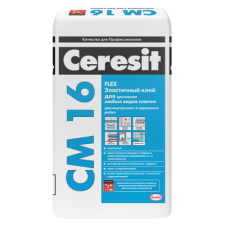 Ceresit СМ 16. Эластичный клей для плитки для наружных и внутренних работ 25кг